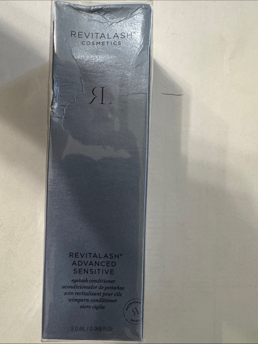 RevitaLash Advanced Sensitive Eyelash Conditioner – Silver Packaging